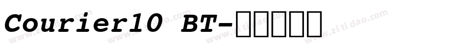 Courier10 BT字体转换